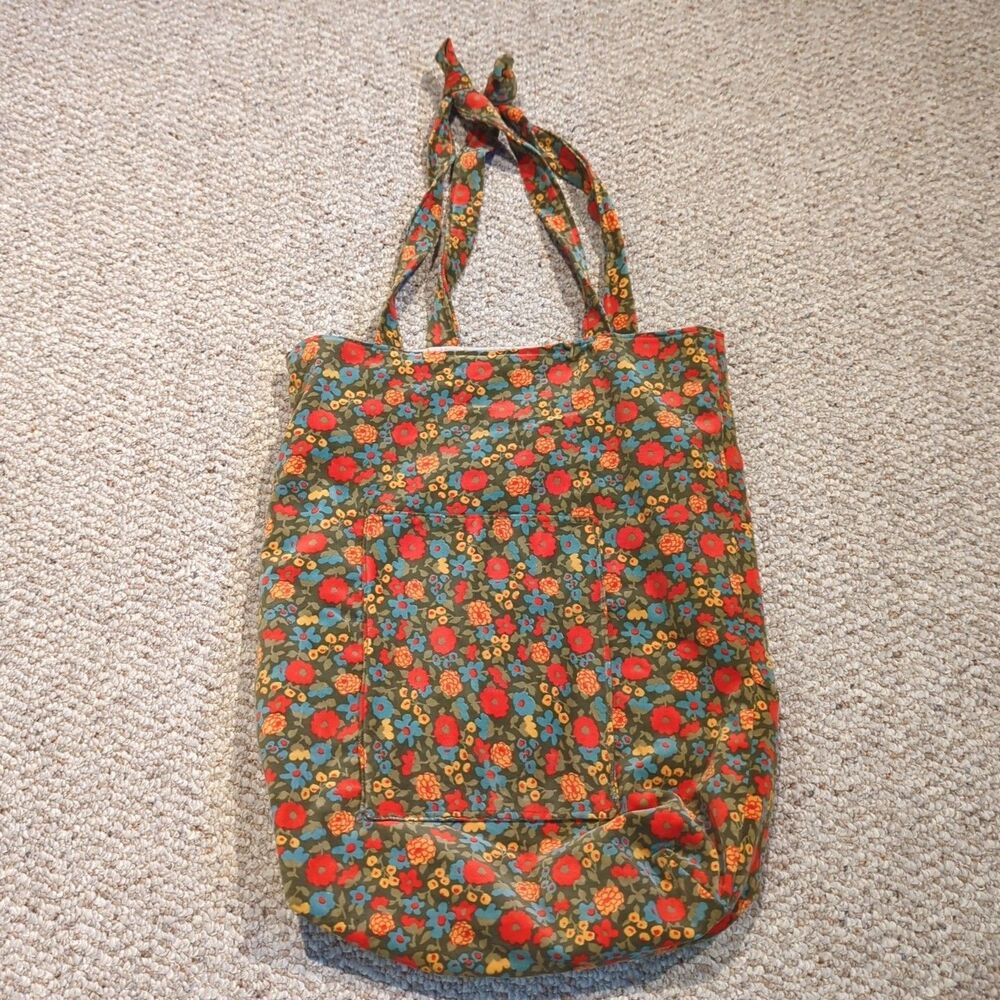 Handmade Velvet Floral Flower Tote Shoulder Bag Pockets Hippie Fesival Boho